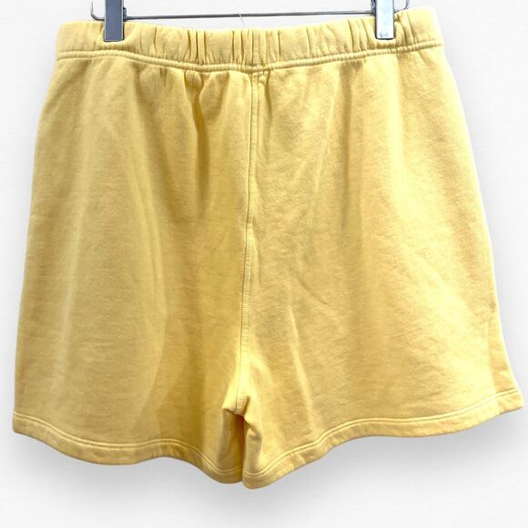 Mate The Label Shorts Medium Yellow Fleece Pocket NWT Athleisure Loungewear - Picture 4 of 12